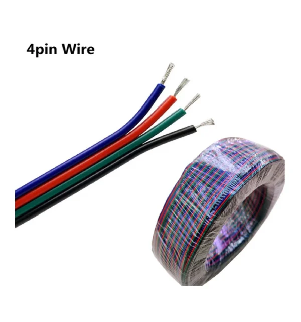 4-Core | 4-Pin RGB LED Wire for RGB LED Strip Extensions