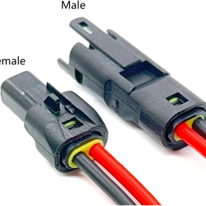 ip67 waterproof 2 pin jst sm male & female connector with cable – for led strip, cars, & outdoor use