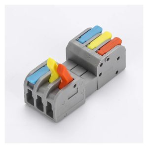 electrical male female docking disconnect quick connectors 3 in 3 out (3 way) 2604/3