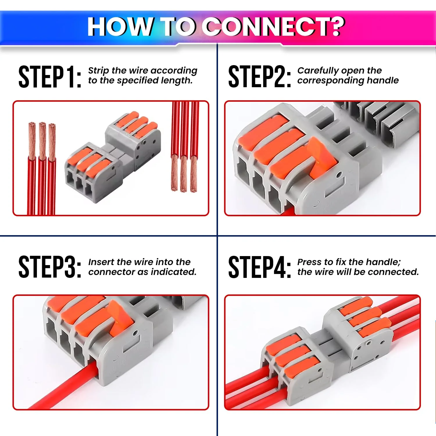 electrical male female docking disconnect quick connectors 3 in 3 out (3 way) 2604/3