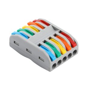 pct 225 c colorful quick connector terminal 5 in 5 out – fast, safe & tool free wire connection clone