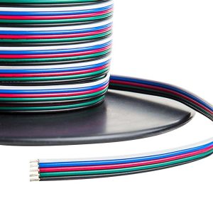4 core rgb led wire – 4 pin cable for rgb led strip extensions (copy)